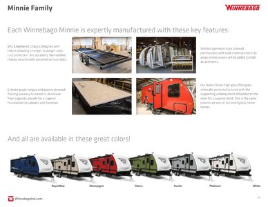 2020 Winnebago Minnie Family Brochure page 19