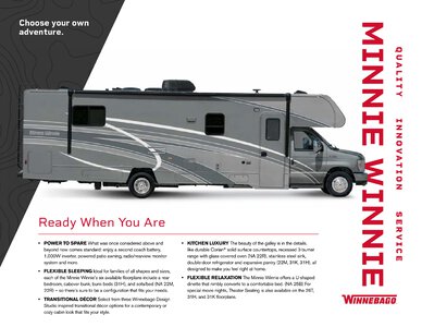 2020 Winnebago Minnie Winnie Brochure page 1