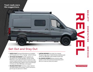 2020 Winnebago Revel Brochure page 1