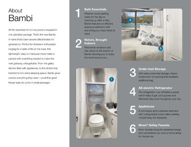 2021 Airstream Bambi Travel Trailer Brochure page 4