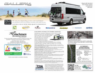 2021 Coachmen Galleria Brochure page 12