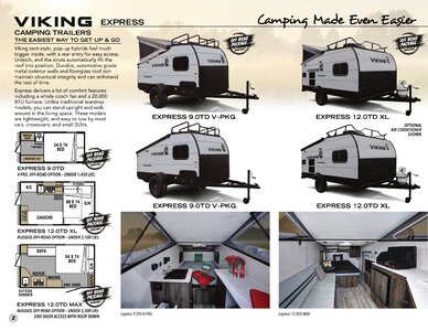 2021 Coachmen Viking Travel Trailers Brochure page 2