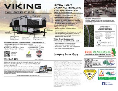 2021 Coachmen Viking Travel Trailers Brochure page 8