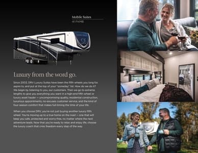 2021 DRV Luxury Suites Mobile Suites Brochure page 3