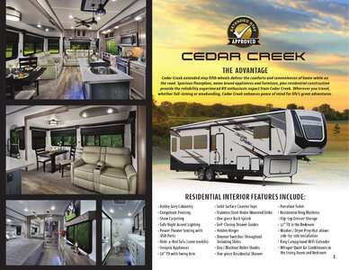 2021 Forest River Cedar Creek Brochure page 3
