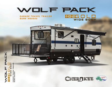 2021 Forest River Cherokee Wolf Pack Gold Series Brochure page 1