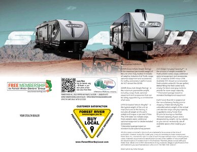 2021 Forest River Stealth Toy Haulers Brochure page 12