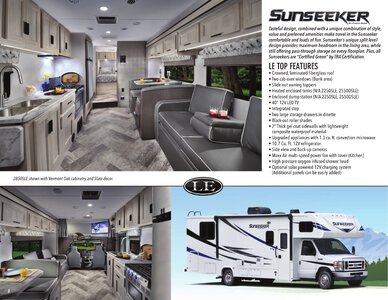 2021 Forest River Sunseeker Brochure page 2