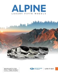 2021 Keystone RV Alpine Brochure page 1