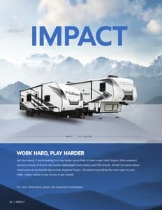 2021 Keystone RV Impact Brochure page 2