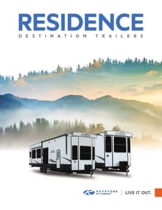 2021 Keystone RV Residence Brochure page 1