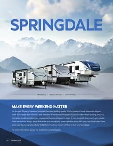 2021 Keystone RV Springdale Eastern Edition Brochure page 2