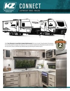 2021 KZ RV Connect Brochure page 1
