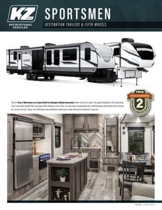 2021 KZ RV Sportsmen Destination Brochure page 1