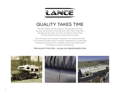 2021 Lance Truck Campers Brochure page 2