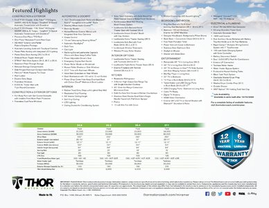 2021 Thor Miramar Brochure page 2