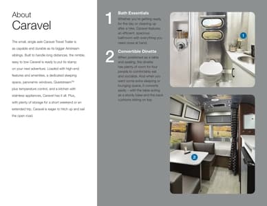 2022 Airstream Caravel Travel Trailer Brochure page 4