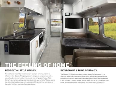 2022 Airstream Classic Travel Trailer Brochure page 6