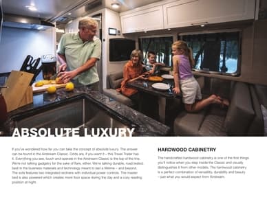 2022 Airstream Classic Travel Trailer Brochure page 8