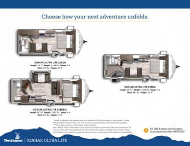 2022 Dutchmen Kodiak Ultra Lite Brochure page 9