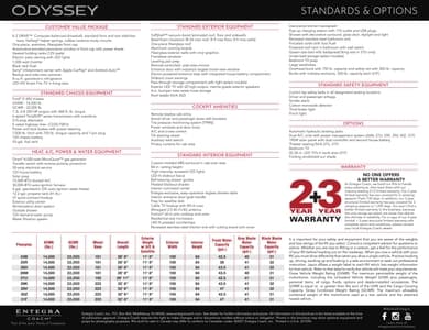 2022 Entegra Coach Odyssey Brochure page 4