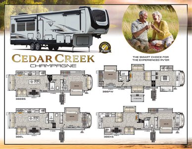 2022 Forest River Cedar Creek Champagne Brochure page 1