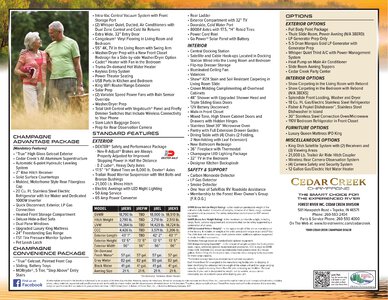 2022 Forest River Cedar Creek Champagne Brochure page 2