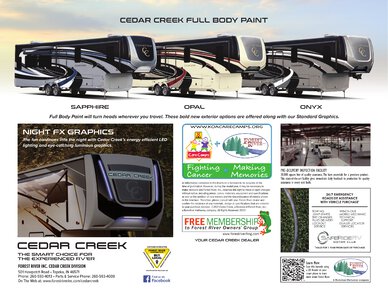 2022 Forest River Cedar Creek Brochure page 12