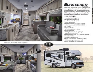 2022 Forest River Sunseeker Brochure page 2