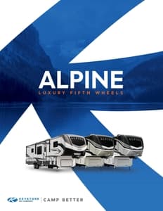 2022 Keystone RV Alpine Brochure page 1