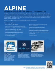 2022 Keystone RV Alpine Brochure page 2