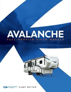 2022 Keystone RV Avalanche Brochure page 1