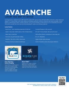2022 Keystone RV Avalanche Brochure page 2