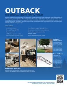 2022 Keystone RV Outback Brochure page 2