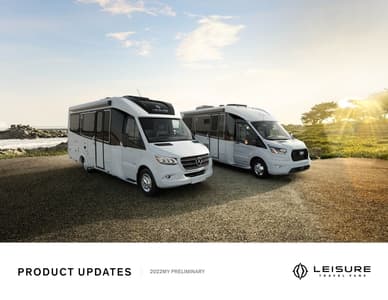 2022 Leisure Travel Vans Product Updates Brochure page 1