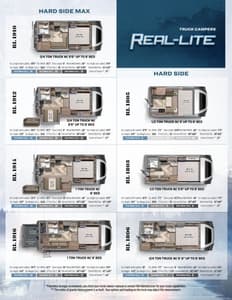 2022 Palomino Real-Lite Truck Camper Flyer page 1