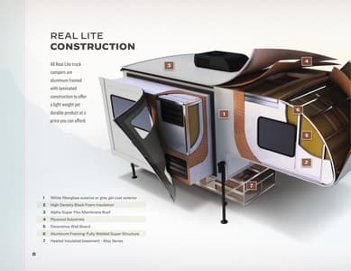2022 Palomino Real Lite Truck Camper Brochure page 8