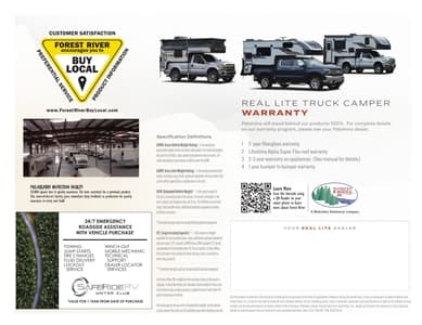 2022 Palomino Real Lite Truck Camper Brochure page 12
