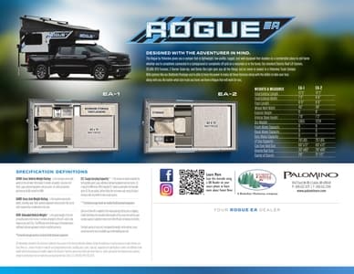 2022 Palomino Rogue EA Brochure page 1