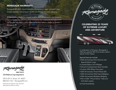 2022 Renegade RV Classic Brochure page 8