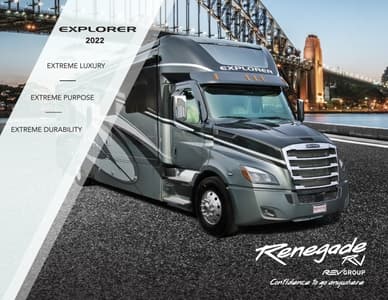 2022 Renegade RV Explorer Brochure page 1