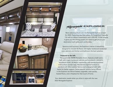 2022 Renegade RV Explorer Brochure page 3