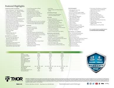 2022 Thor Challenger Brochure page 2