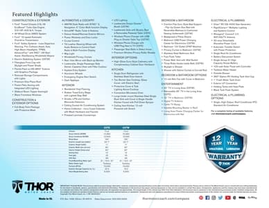 2022 Thor Compass AWD Brochure page 2