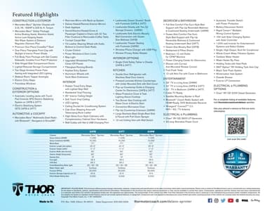 2022 Thor Delano Sprinter Brochure page 2