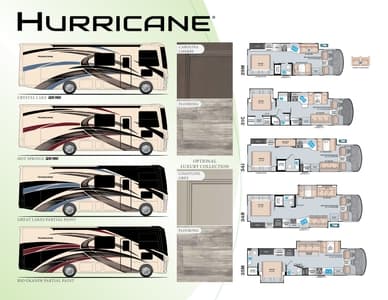 2022 Thor Hurricane Brochure page 1
