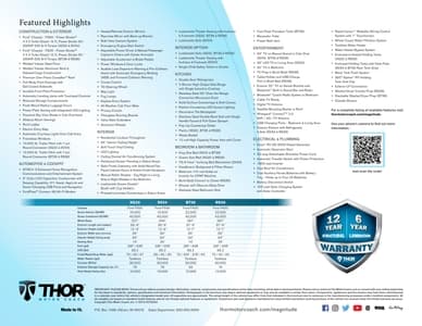 2022 Thor Magnitude Brochure page 2