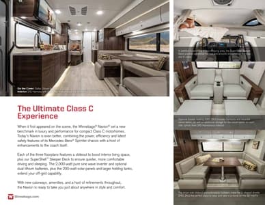 2022 Winnebago Navion Brochure page 2