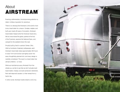 2023 Airstream Caravel Travel Trailer Brochure page 2