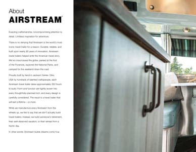 2023 Airstream International Travel Trailer Brochure page 2
